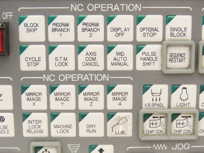 Okuma MPN7000M-S HMI Operator Interface Push Button Panel E0105-566-103-3