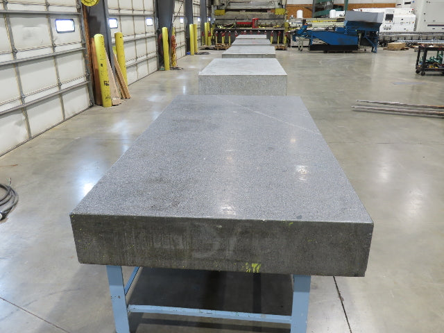 4x8' Granite Surface Inspection Plate Table 96x48x10" Grade B Type Dark Gray