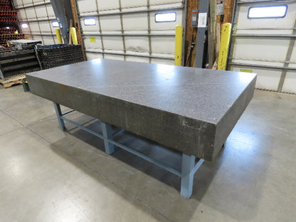 4x8' Granite Surface Inspection Plate Table 96x48x10" Grade B Type Dark Gray