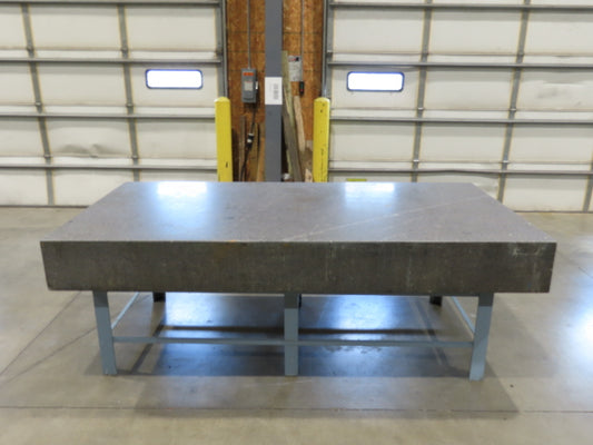 4x8' Granite Surface Inspection Plate Table 96x48x10" Grade B Type Dark Gray