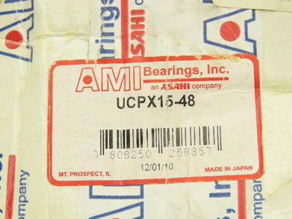 AMI UCPX15-48 Pillow Block Bearing 3" Bore 2 Bolt Base Cast Iron Medium Duty