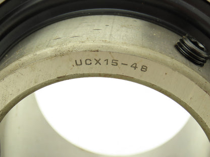 AMI UCPX15-48 Pillow Block Bearing 3" Bore 2 Bolt Base Cast Iron Medium Duty