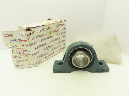 AMI UCPX15-48 Pillow Block Bearing 3" Bore 2 Bolt Base Cast Iron Medium Duty