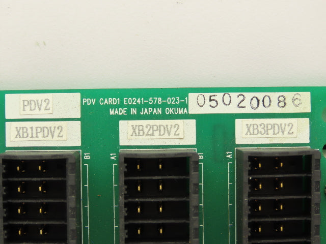 Okuma E0241-578-023-1 PVD PCB Card Adaptor Module Din Rail Mount Lot of 3