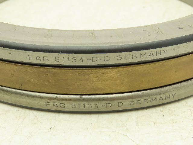 Fag 81134DD Thrust Roller Bearing 170mm-ID x 215mm-OD x 34mm-Thickness