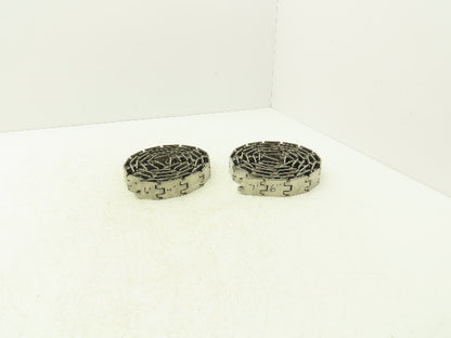 MCC/Rexnord 60S11 SSR812 1.25" Stainless TableTop Conveyor Chain 14' Lot of 2Pcs