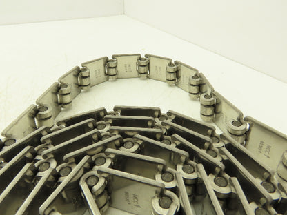 MCC/Rexnord 60S11 SSR812 1.25" Stainless TableTop Conveyor Chain 14' Lot of 2Pcs