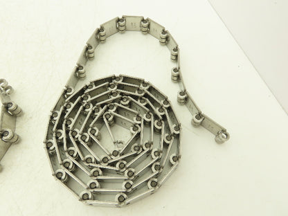 MCC/Rexnord 60S11 SSR812 1.25" Stainless TableTop Conveyor Chain 14' Lot of 2Pcs