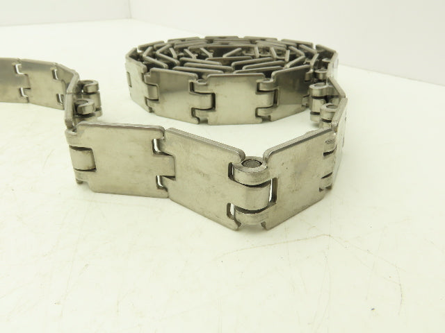 MCC/Rexnord 60S11 SSR812 1.25" Stainless TableTop Conveyor Chain 14' Lot of 2Pcs