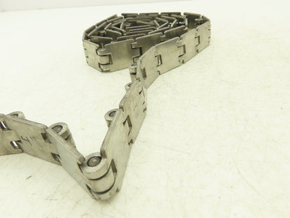 MCC/Rexnord 60S11 SSR812 1.25" Stainless TableTop Conveyor Chain 14' Lot of 2Pcs