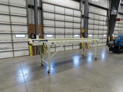 EMI Plastics 35"x 14' Portable Belt Conveyor 29"Bed 230/460V 160FPM 48"Adj Ht