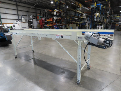 EMI Plastics 35"x 14' Portable Belt Conveyor 29"Bed 230/460V 160FPM 48"Adj Ht