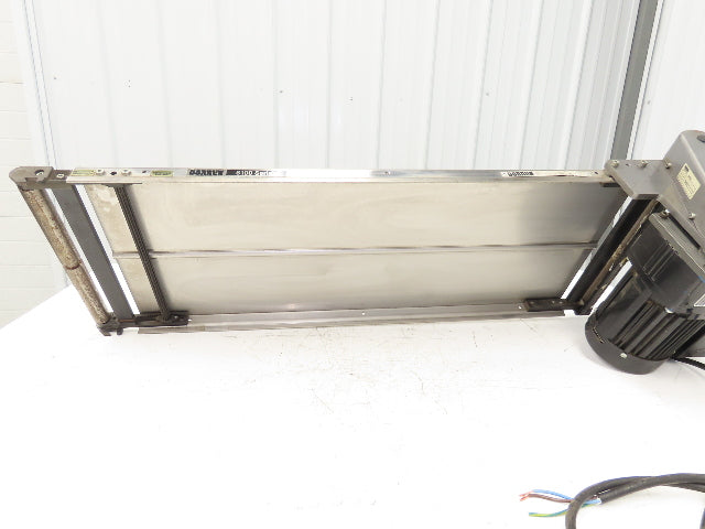 Dorner 6100 Series 12"W x 36"L Flat Belt Conveyor 115V 1PH End Drive 70fpm 900mm