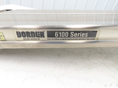 Dorner 6100 Series 12"W x 36"L Flat Belt Conveyor 115V 1PH End Drive 70fpm 900mm