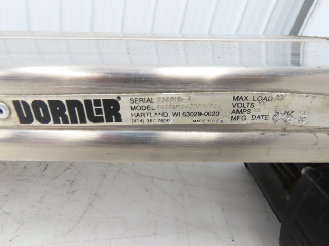 Dorner 6100 Series 12"W x 36"L Flat Belt Conveyor 115V 1PH End Drive 70fpm 900mm