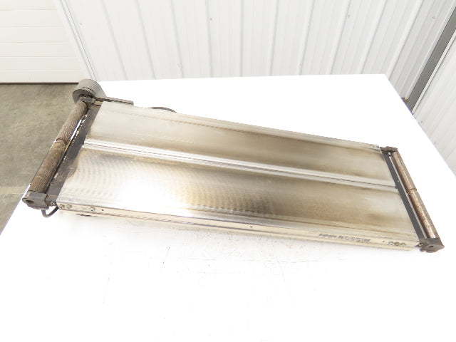 Dorner 6100 Series 12"W x 36"L Flat Belt Conveyor 115V 1PH End Drive 70fpm 900mm