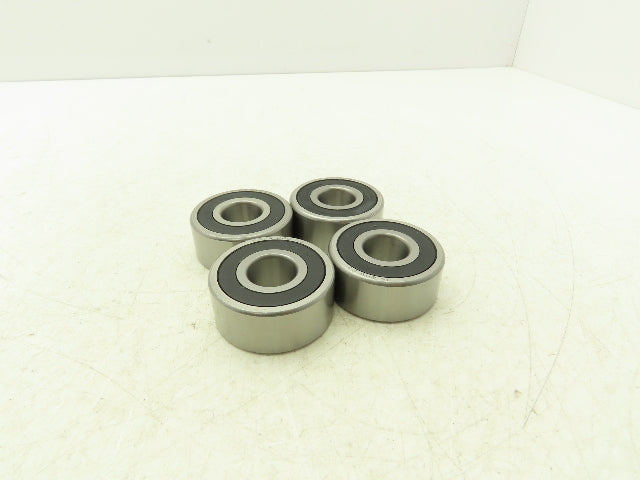 53042RS Double Row Sealed Bearing 20mm-ID x 52mm-OD x 22.22mm-Width Lot Of 4