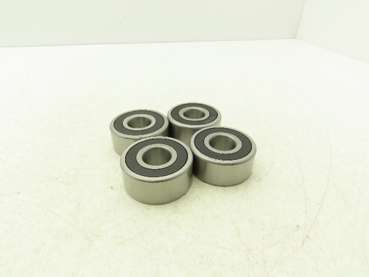 53042RS Double Row Sealed Bearing 20mm-ID x 52mm-OD x 22.22mm-Width Lot Of 4