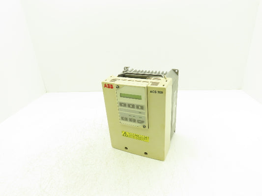 ABB ACS201-1P6-3-0010 ACS 200 AC VFD Drive 1HP 480V 3PH Broken Cover