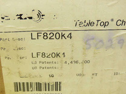 Rexnord LF820K4 Straight TableTop Conveyor Chain 4"x 10' Brown