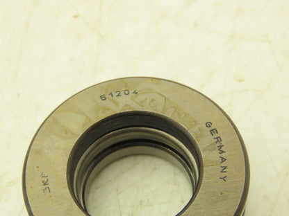 SKF 51204 Thrust Ball Bearing 20mm-ID x 40mm-OD x 14mm-Thickness Lot Of 5