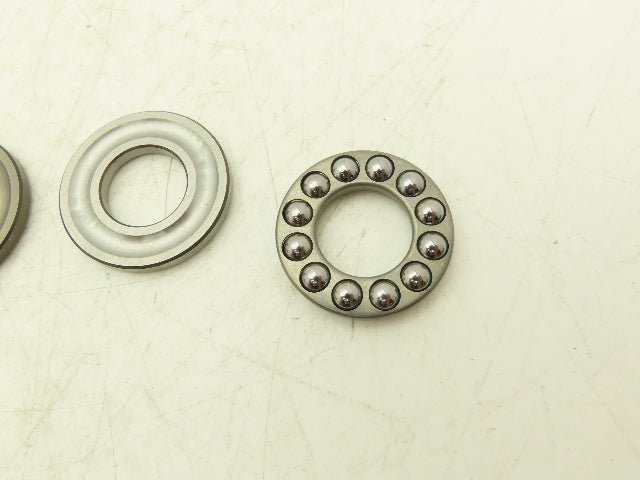 SKF 51204 Thrust Ball Bearing 20mm-ID x 40mm-OD x 14mm-Thickness Lot Of 5