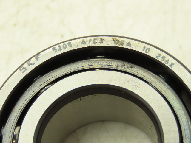 SKF SKF 5205 A/C3 Ball Bearing 25mm-ID x 52mm-OD x 20.6mm-Width Lot Of 3