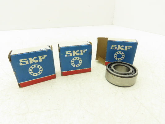 SKF SKF 5205 A/C3 Ball Bearing 25mm-ID x 52mm-OD x 20.6mm-Width Lot Of 3