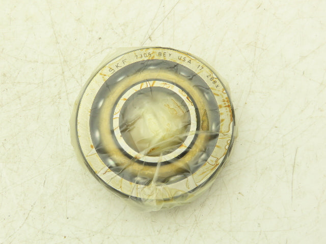 SKF 7305 BEY Ball Bearing Single Row 25mm-ID x 62mm-OD x 17mm-Width