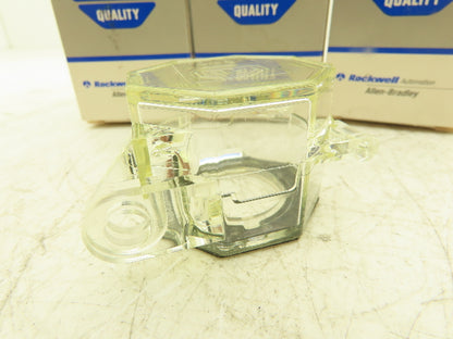 Allen Bradley 800H-NP4 30mm Padlocking Cover Non-Illuminated Pushbutton Lot of 4