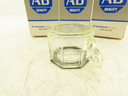 Allen Bradley 800H-NP4 30mm Padlocking Cover Non-Illuminated Pushbutton Lot of 4
