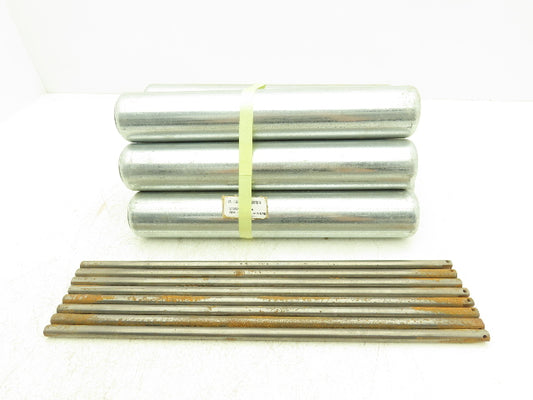 Galvanized Gravity Conveyor Roller 60mm x 355mm 14"BF 12mm Round Axle  Lot of 8