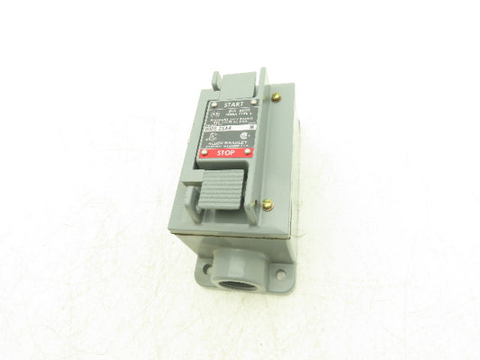 Allen Bradley 800S-2SA4 Pushbutton Start Stop Station 600VAC 5A N.O.N.C. Ser.M