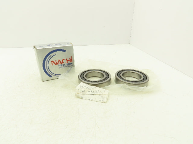 Nachi 7212CYDU/GL Ball Bearing 60mm-ID x 110mm - OD x 22mm-Width Set Of 2