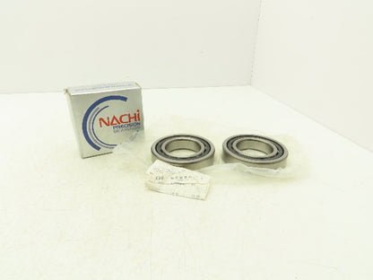 Nachi 7212CYDU/GL Ball Bearing 60mm-ID x 110mm - OD x 22mm-Width Set Of 2
