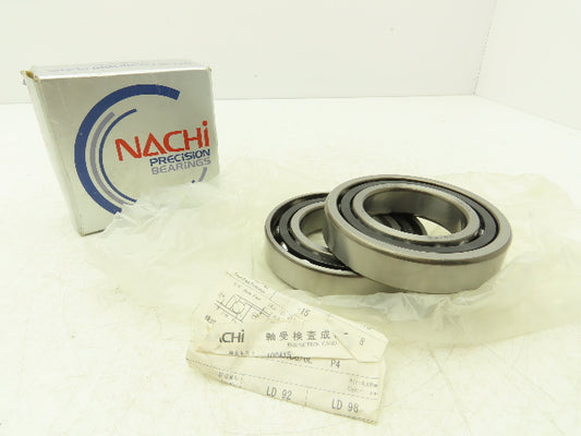 Nachi 7212CYDU/GL Ball Bearing 60mm-ID x 110mm - OD x 22mm-Width Set Of 2