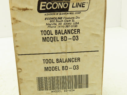 Econo Line BD-03 Tool Spring Balancer Retractable Reel 3Lbs 8 Ft Cable