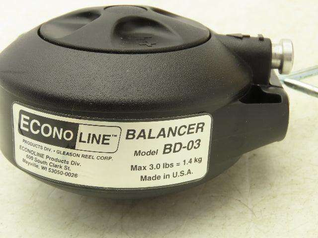 Econo Line BD-03 Tool Spring Balancer Retractable Reel 3Lbs 8 Ft Cable