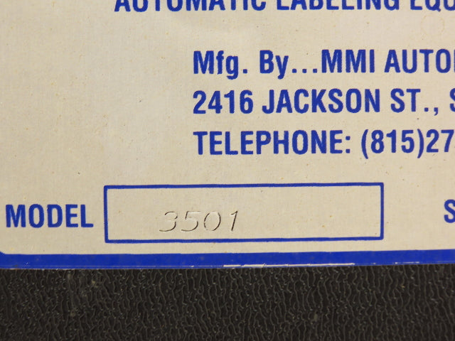 Label Mill 3501 Automated Labeler Micro Processor Control Unit Print Apply