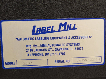 Label Mill 3501 Automated Labeler Micro Processor Control Unit Print Apply
