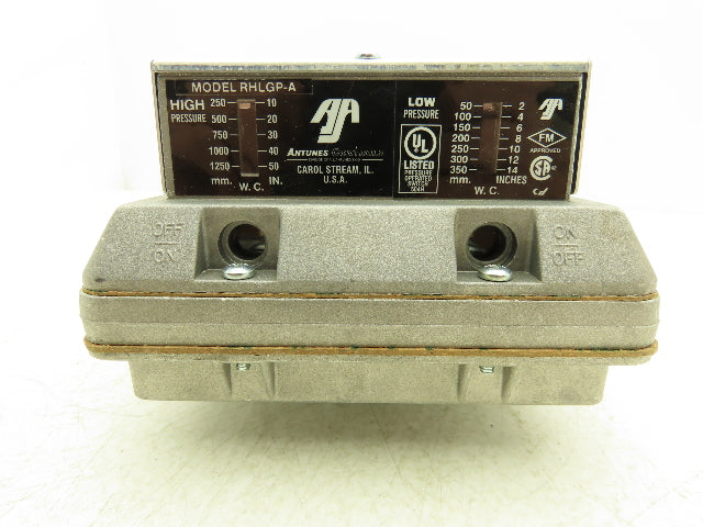Atunes Controls RHLGP-A Gas Pressure Switch with Manual Reset 2-14" W.C.