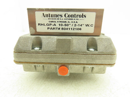 Atunes Controls RHLGP-A Gas Pressure Switch with Manual Reset 2-14" W.C.