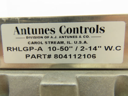 Atunes Controls RHLGP-A Gas Pressure Switch with Manual Reset 2-14" W.C.