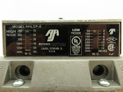 Atunes Controls RHLGP-A Gas Pressure Switch with Manual Reset 2-14" W.C.