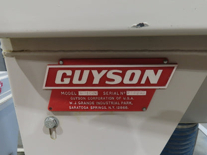 Guyson Opposing Belt Conveyor Glass Blaster Dust Collector Cyclone Media Hopper