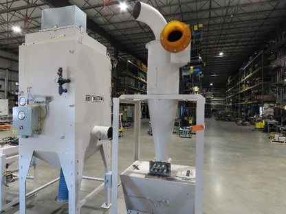 Guyson Opposing Belt Conveyor Glass Blaster Dust Collector Cyclone Media Hopper