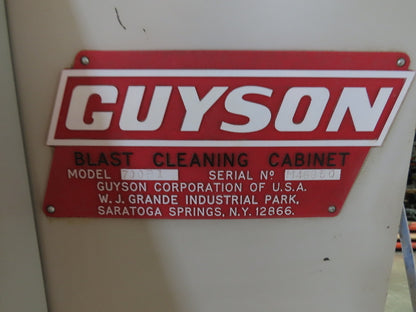 Guyson Opposing Belt Conveyor Glass Blaster Dust Collector Cyclone Media Hopper