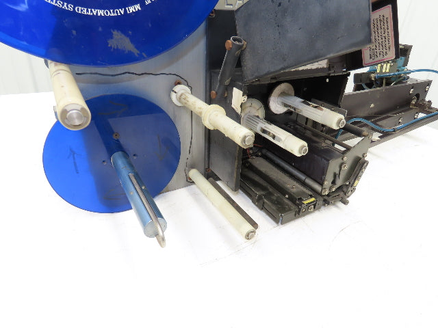 Sato M-8485S Label Mill Barcode Printer Labeler Pneumatic Blower Applicator