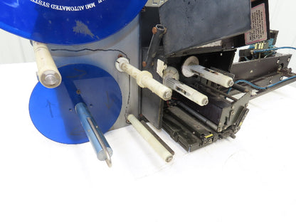 Sato M-8485S Label Mill Barcode Printer Labeler Pneumatic Blower Applicator