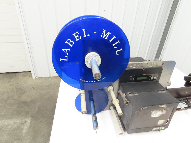 Sato M-8485S Label Mill Barcode Printer Labeler Pneumatic Blower Applicator